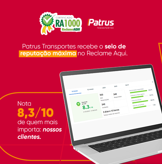 A logistica que caminha junto com voce