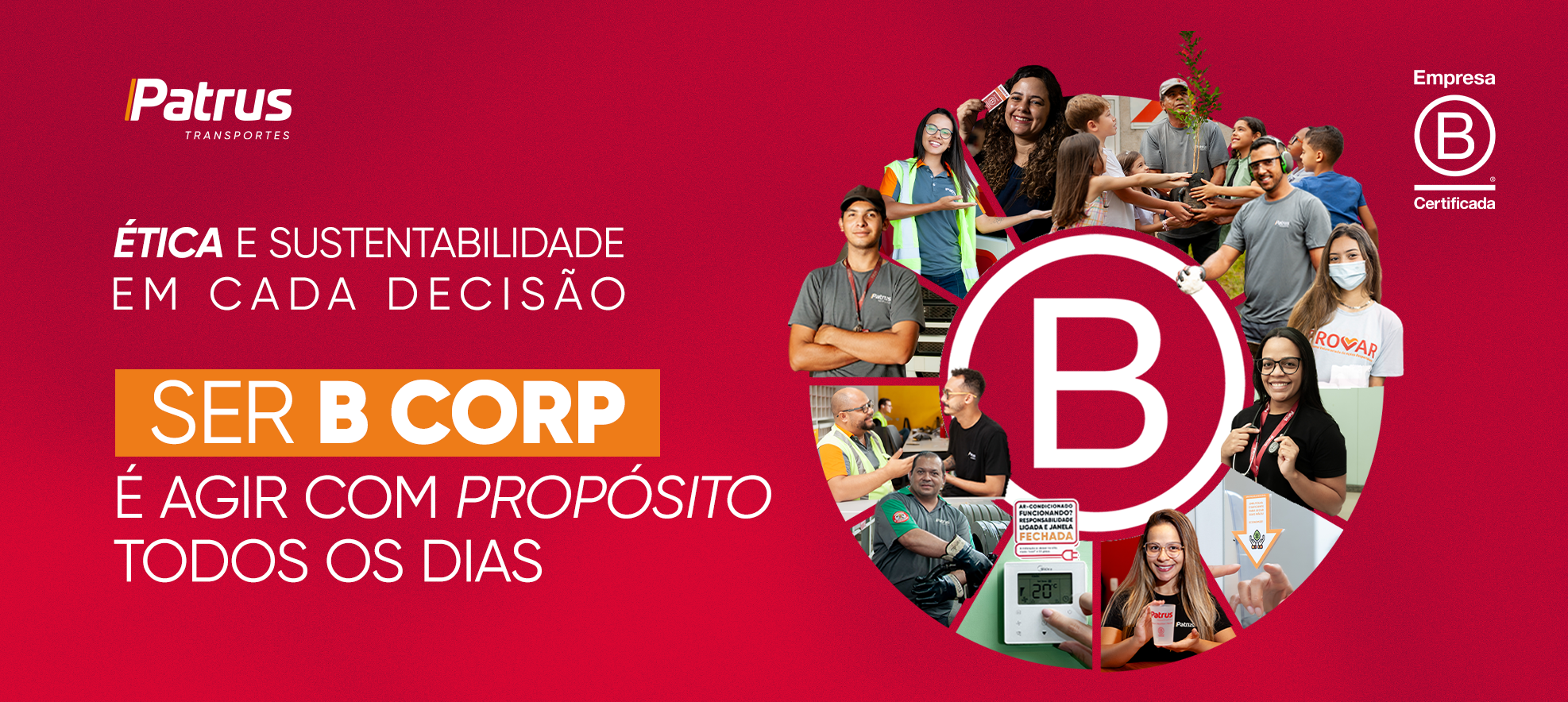 Patrus Transportes reforça compromisso com sustentabilidade e ética ao conquistar terceira certificação B Corp
